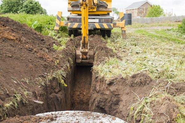Drainage Trench Installation in Pocatello