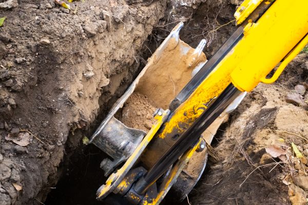 Downspout Trenching in Pocatello