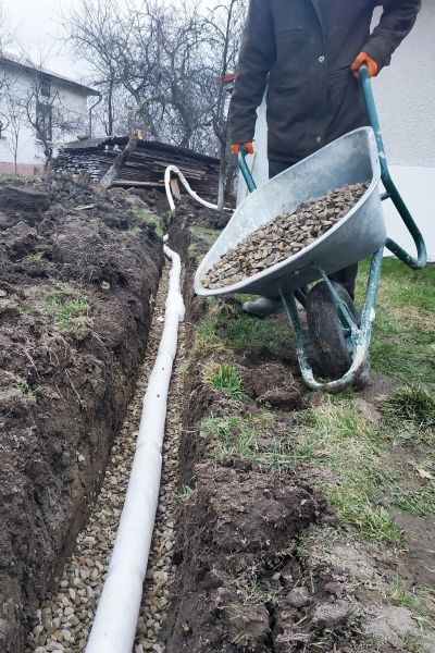 Drain Trenching in Pocatello